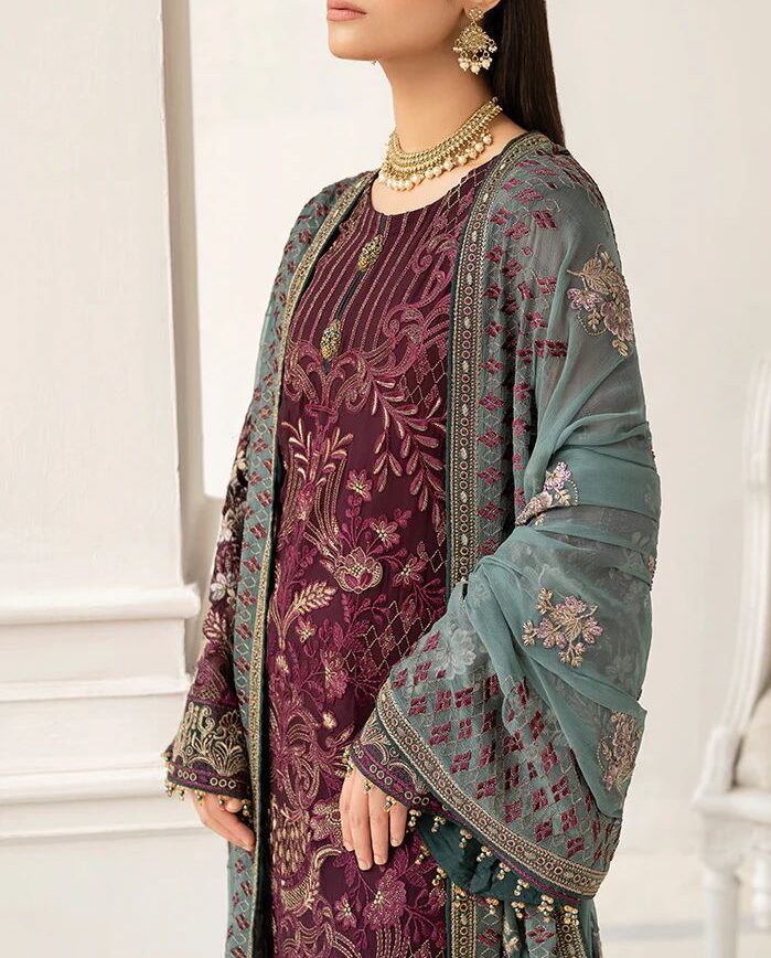 Embroidered Chiffon - women's Unstitched