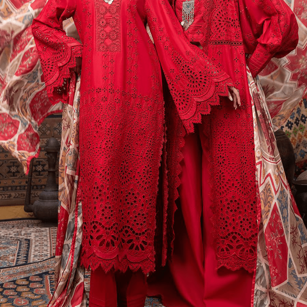 Luxury schiffli embroidered lawn dress | Eid Collection