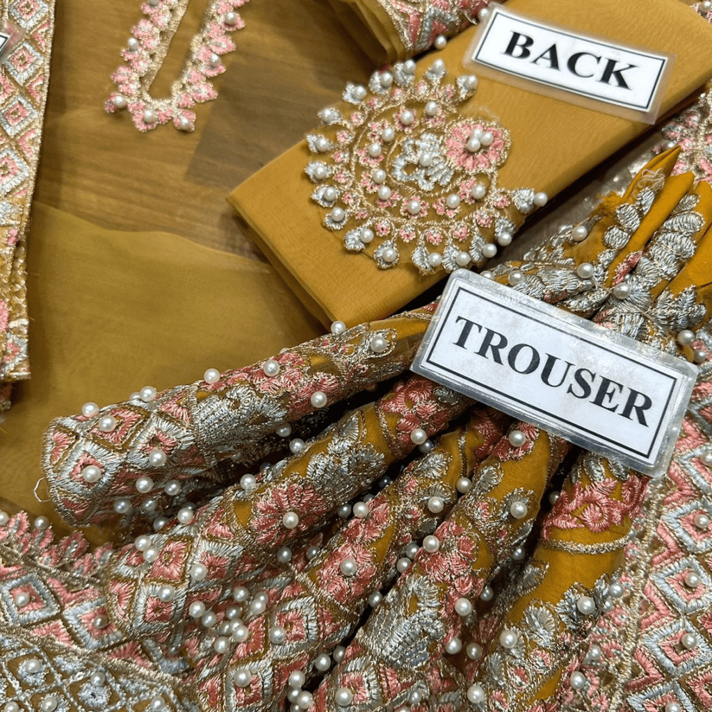 Embroidered ORGANZA Suit With MALAI Trouser