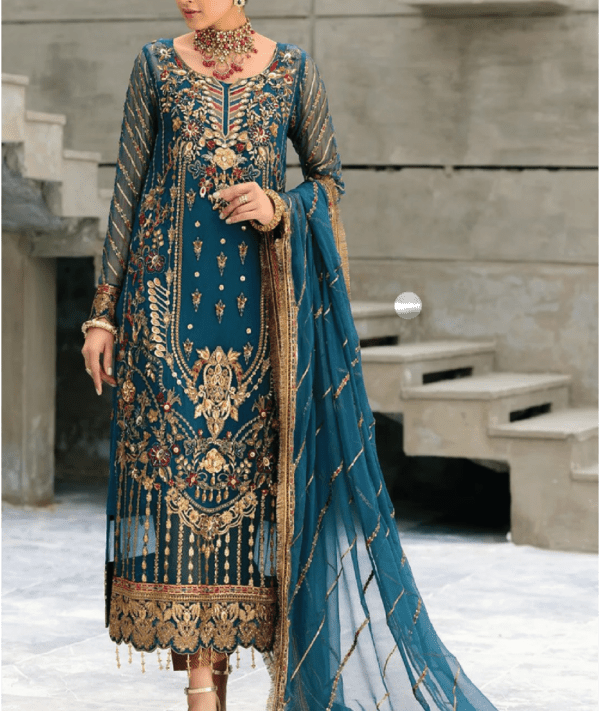 Embroidered-Chiffon- dress