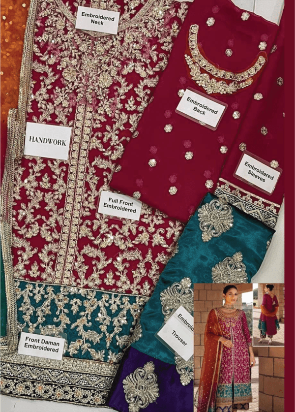 Embroidered Chiffon & Silk Dress Overview