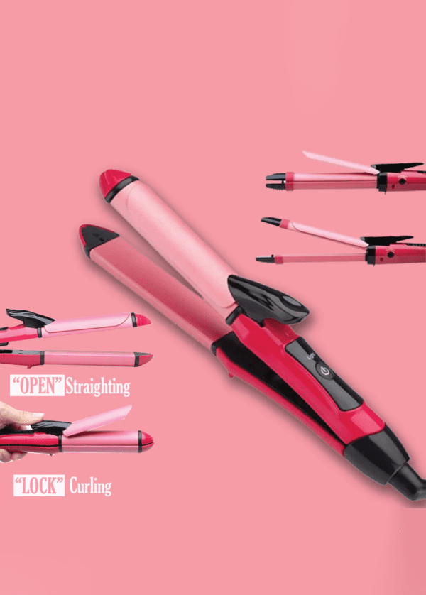 2-in-1 Curling Iron and Straightener by NOVA