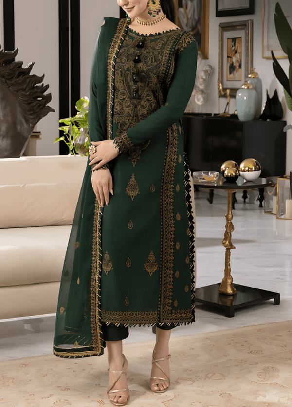 Embroidered Spangle work Chiffon