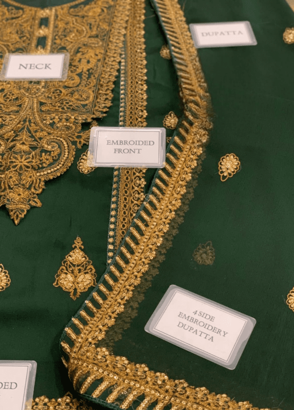 Embroidered Spangle work Chiffon