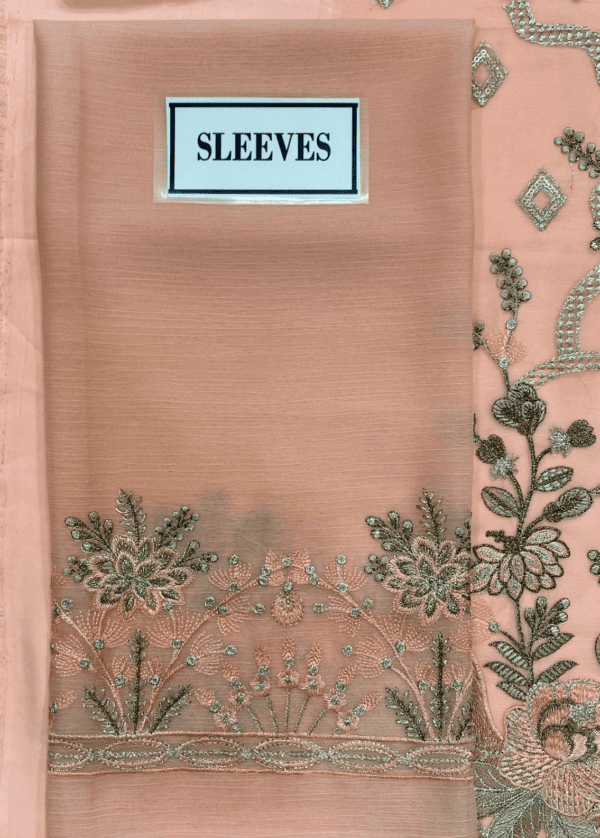 Organza Embroidered Chiffon & Malai Trouser