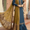 Embroidered Chiffon Suit with Malai Trouser