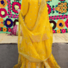 Embroidered Organza Gharara - Wedding Dresses