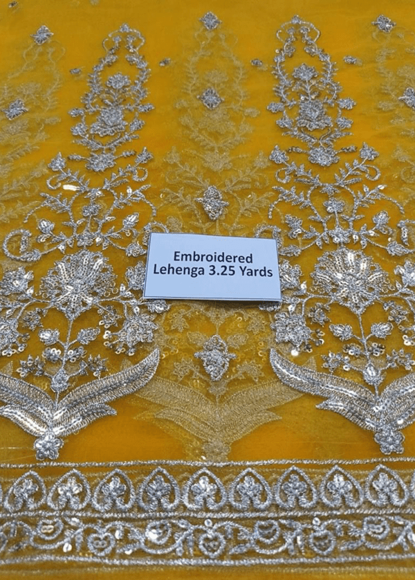 Embroidered Organza Gharara - Wedding Dresses