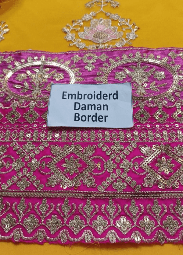 Embroidered Organza Gharara - Wedding Dresses