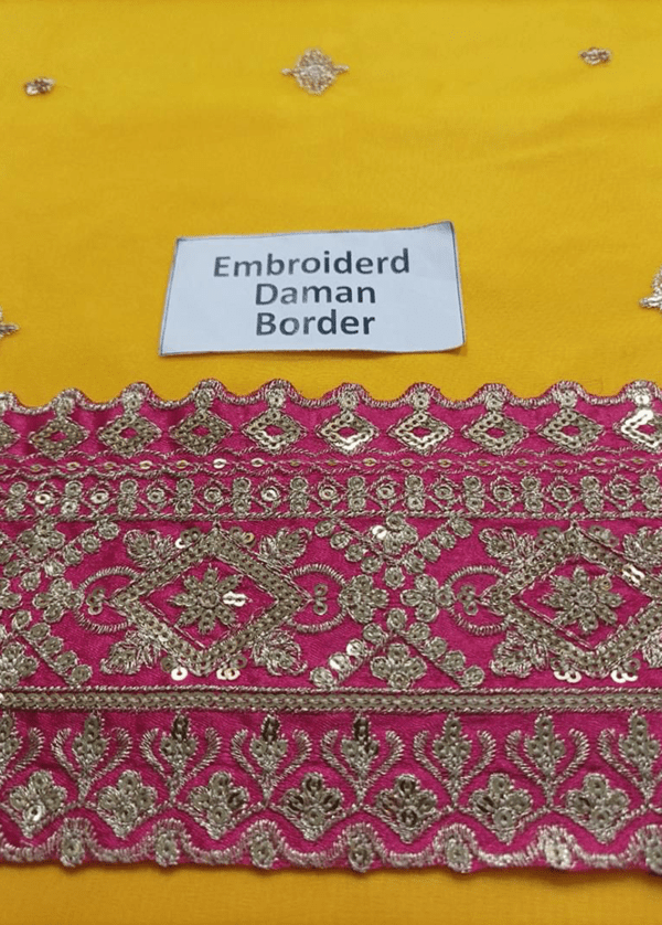 Embroidered Organza Gharara - Wedding Dresses