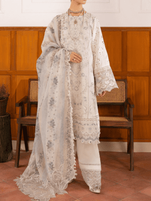 Heavy Chikankari Embroidered Lawn Dress | Eid Collection