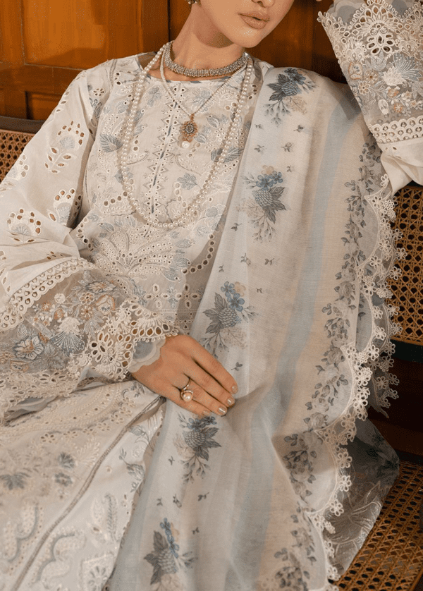 Heavy Chikankari Embroidered Lawn Dress | Eid Collection