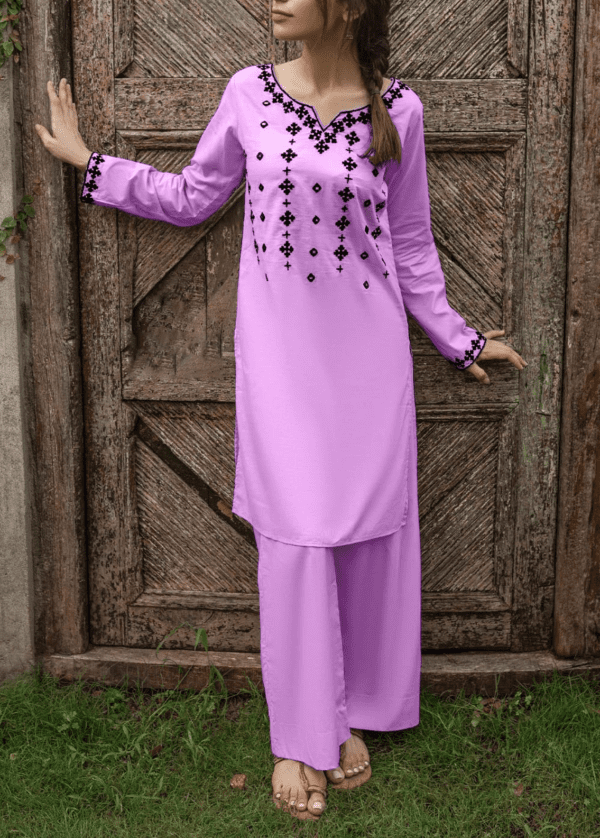 Readymade Embroidered 2 piece Suit - Pret Collection