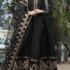 Embroidered chiffon Maxi with Emb Dupatta - STITCHED