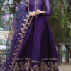 Embroidered chiffon Maxi with Emb Dupatta - STITCHED