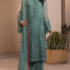 unstitched Embroidered Chiffon with Malai Trouser