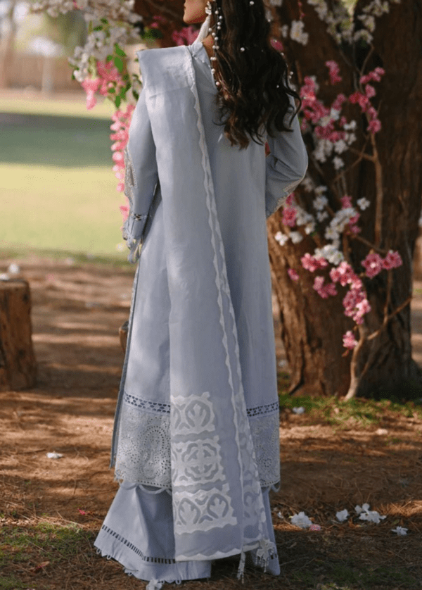 lawn heavily Embroidered Schiffli Dress | Eid Collection