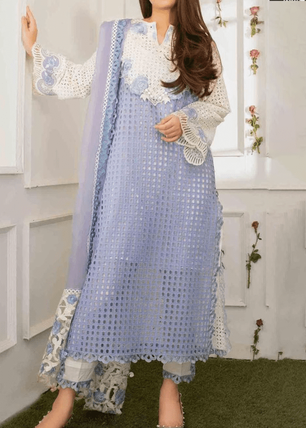 Schiffli Embroidered Cotton Dress