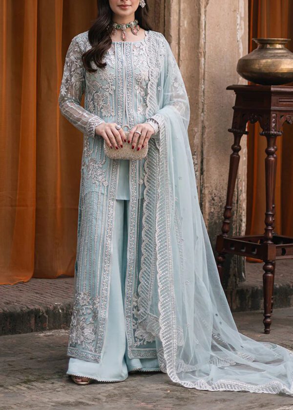 Embroidered Chiffon with a touch of Organza-2025collection