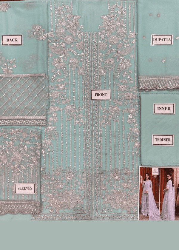Embroidered Chiffon with a touch of Organza-2025collection