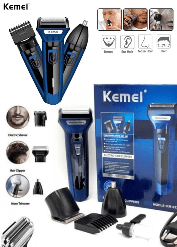 Kemei 3-in-1 Grooming Kit for Men