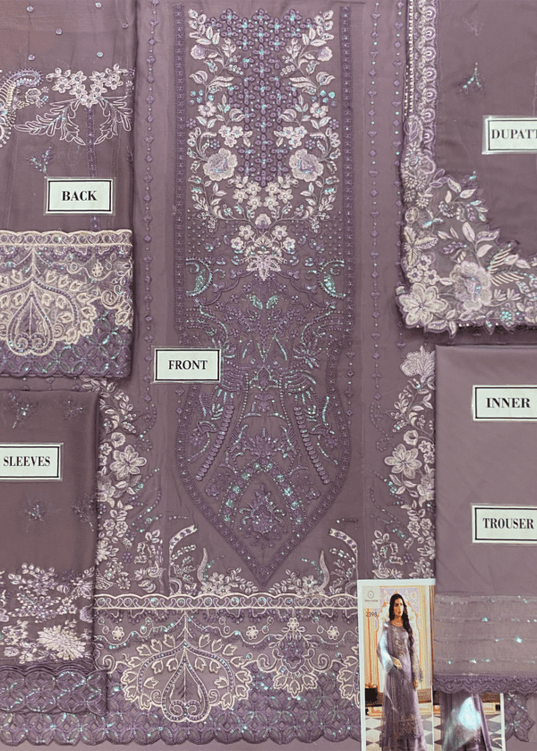 Embroidered Chiffon Dress | Unstitched Collection 2025