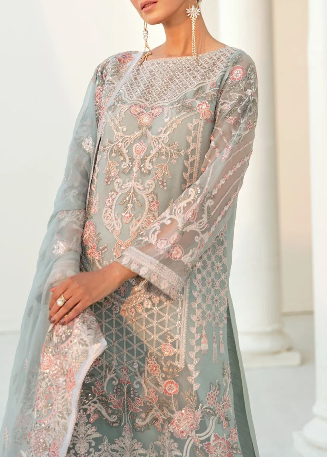 Unstitched Embroidered Chiffon Collection 2025
