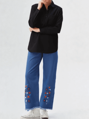 women’s-wide-leg jeans-ainshopping.com