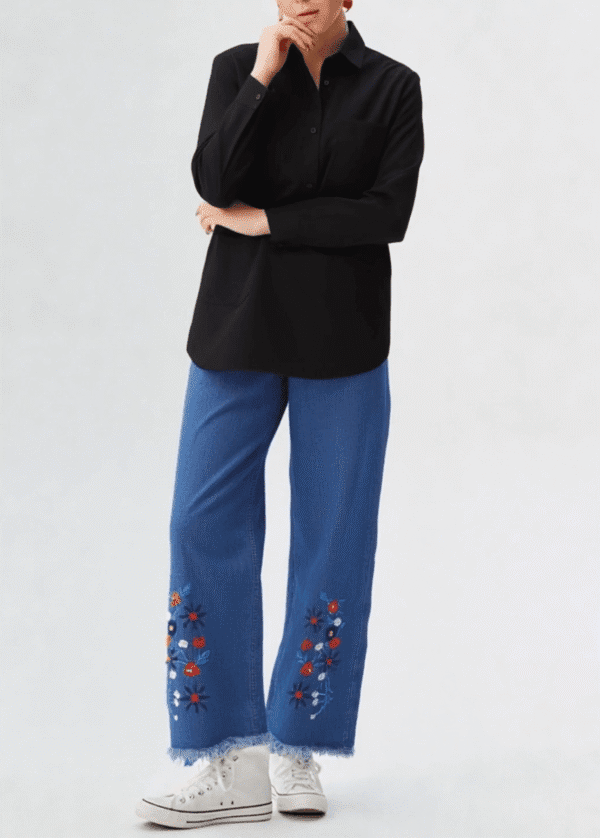 women’s-wide-leg jeans-ainshopping.com